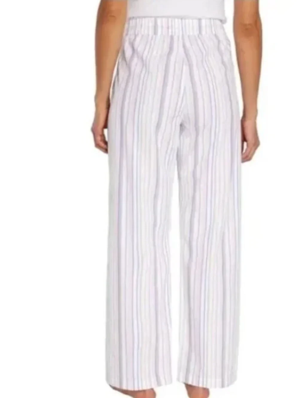 Gap Cotton Lounge Pajama Pants 2-Pack floral stripes pastel - Picture 11 of 12